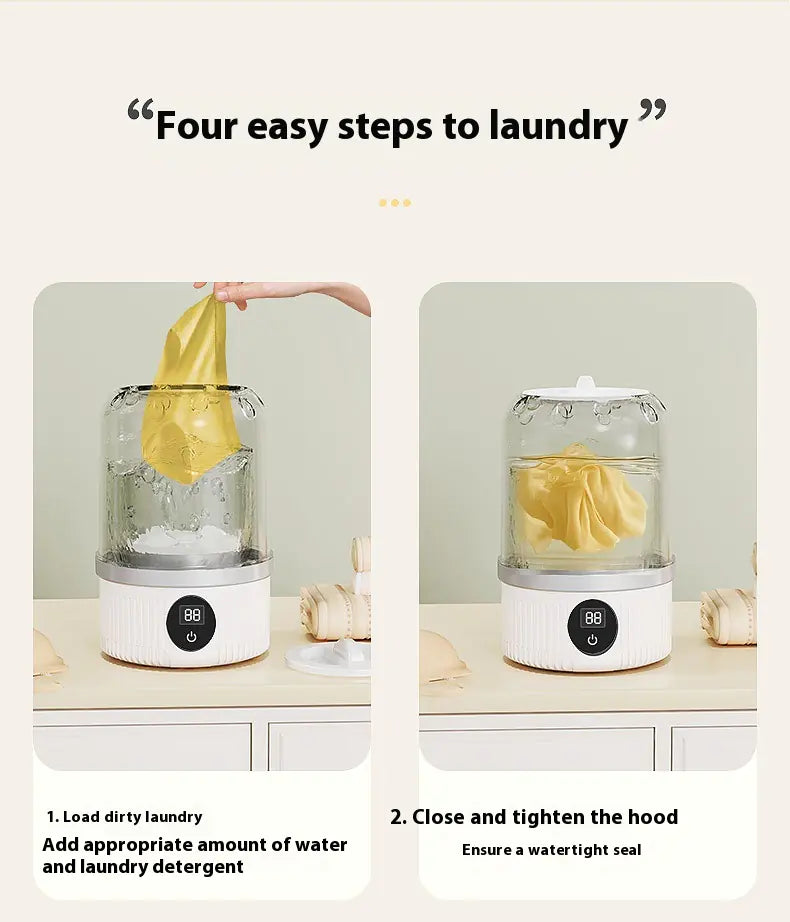 Mini Wireless Portable Washing Machine